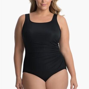 Miraclesuit Plus Size Sideswipe One Piece Size 14DDD